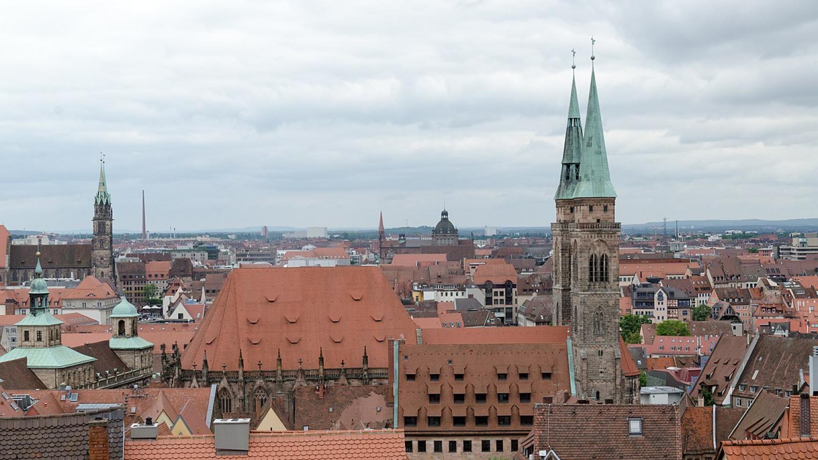 an old city skyline