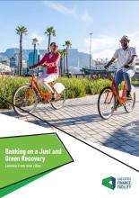 banking on just and green recovery c40 report cover