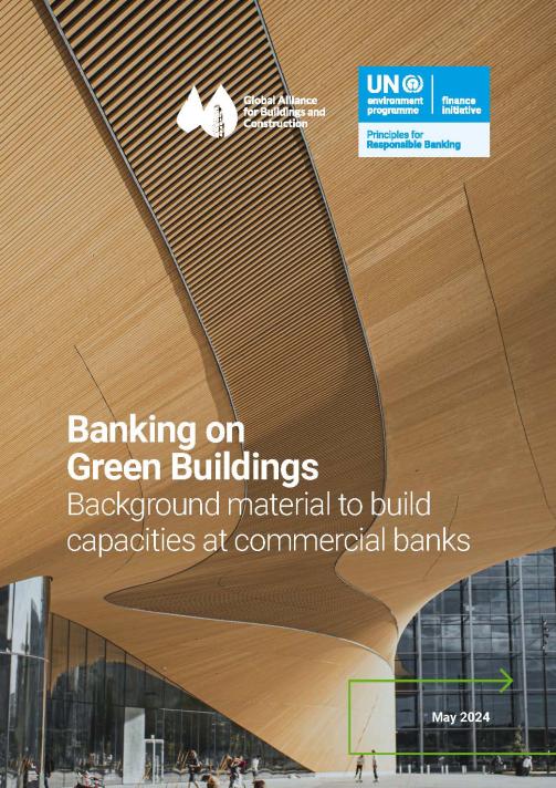 the cover for banking on green buildings: background material to build capacities at commercial banks